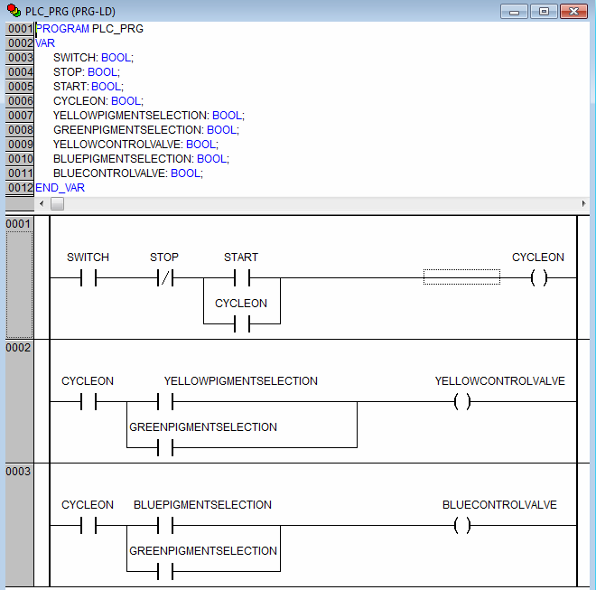 Program PLC v CodeSys